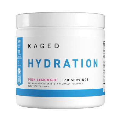 Kaged Electrolyte Hydration Powder | Hydracharge Pink Lemonade | Sports Drink for Men and Women | Pre, Post, Intra Workout Supplement | 60 Servings