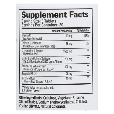 QUANTUM RESEARCH Super Lysine + Tablet, 0.93 Pounds