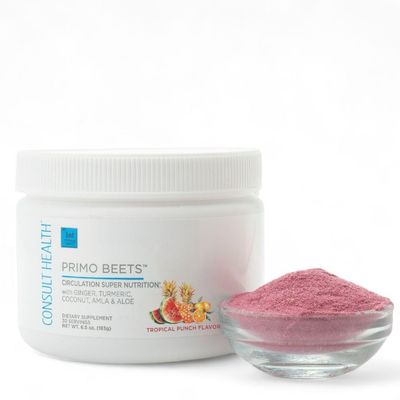 Consult Health Primo Beets - Beet Root Powder Drink Mix Tropical Punch Flavor