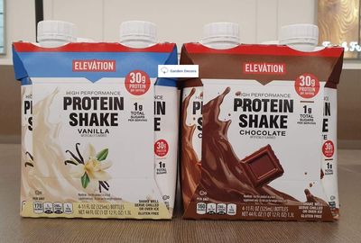 Elevation High Performance Protein Shake Vanilla and Chocolate 44fl oz 1.3L (8 Bottles/2 Packs)