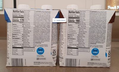 Elevation High Performance Protein Shake Vanilla and Chocolate 44fl oz 1.3L (8 Bottles/2 Packs)