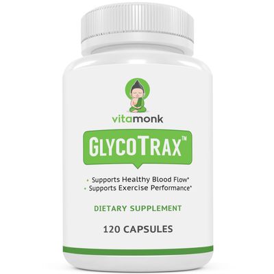 VitaMonk GlycoTrax GPLC Extra Large Bottle - 120 Capsules of High-Absorption Glycine Propionyl-L-Carnitine with No Artificial Fillers - Glycine Propionyl L Carnitine Supplement