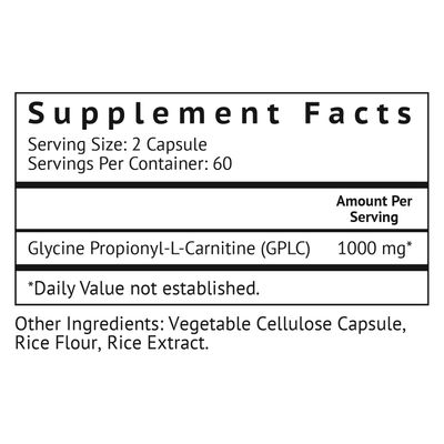VitaMonk GlycoTrax GPLC Extra Large Bottle - 120 Capsules of High-Absorption Glycine Propionyl-L-Carnitine with No Artificial Fillers - Glycine Propionyl L Carnitine Supplement