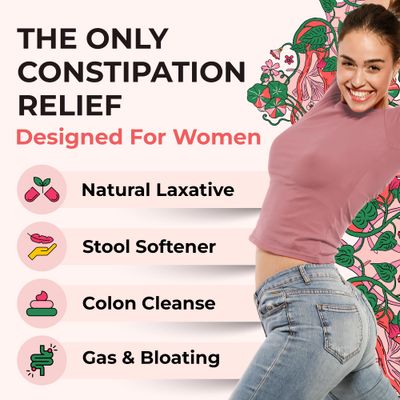 DigestLive - Laxative, Constipation Relief for Women - Stool Softener - 100% Natural - 100 Capsules - Female Colon Cleanse, Detox - Gas and Bloating Relief - Vegan, Gluten and GMO Free