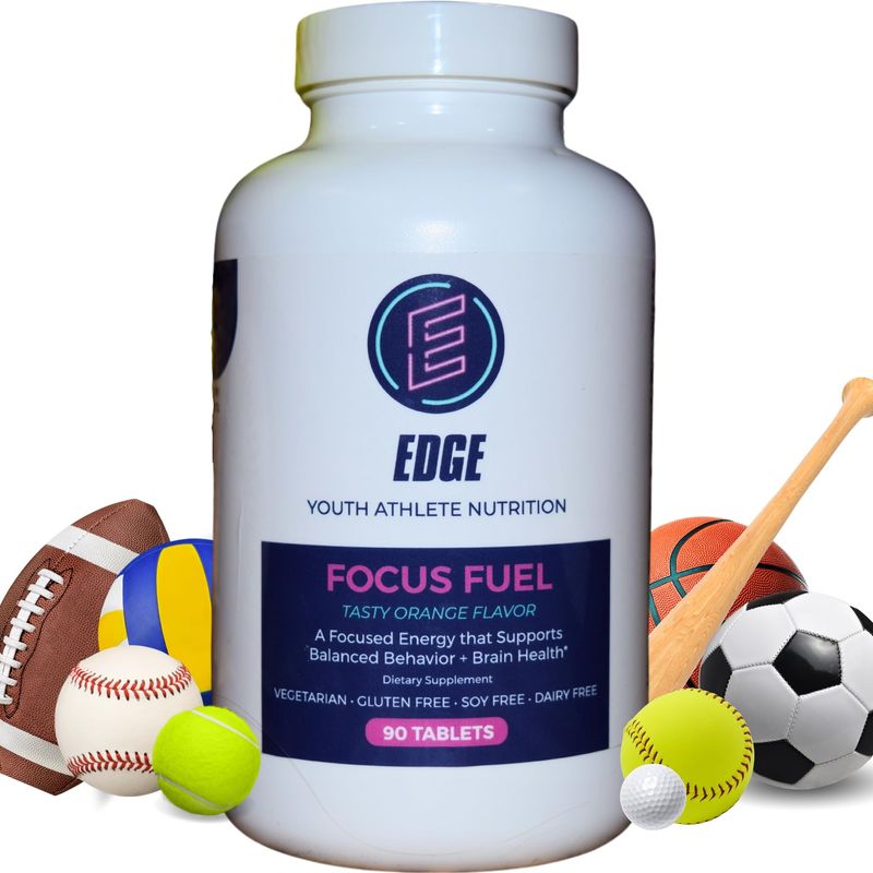 Elevate Young Athletes&#39; Brilliance with Focus Fuel: Natural Focus and Performance Supplement for Kids | Enhance Concentration, Clarity, and Performance for Youth Athletes