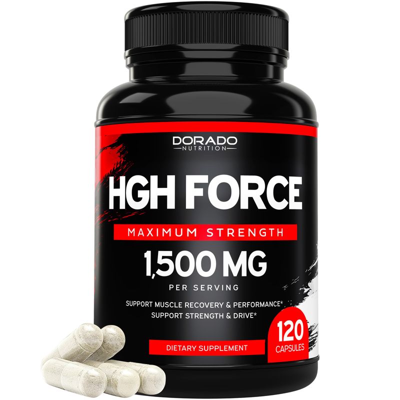 HGH Supplements for Men &amp; Women (120 Count) 1500mg Support Muscle Growth &amp; Healthy Levels of Human Growth Hormone for Men, Promote Healthy Muscle &amp; Recovery For Men Post Workout Supplement - USA Made