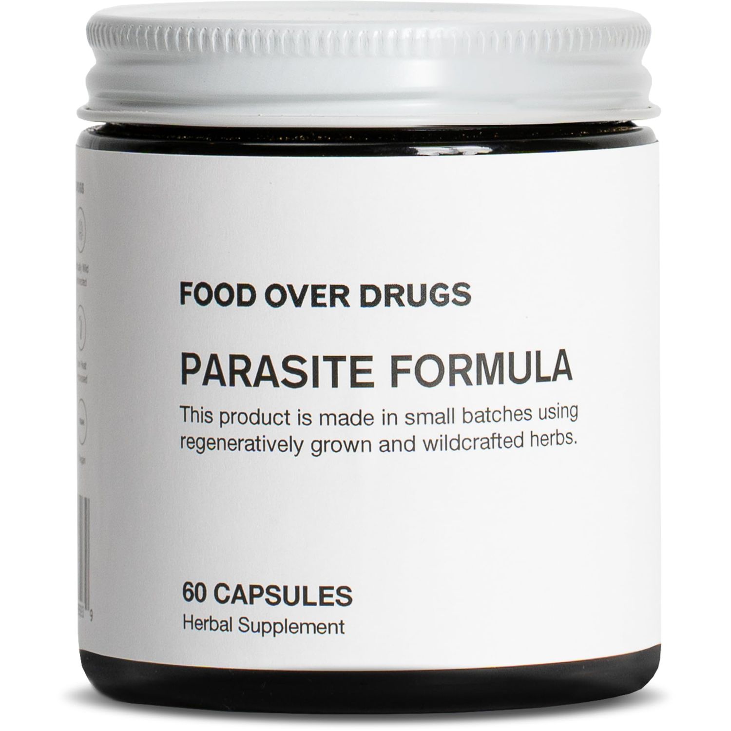 Food Over Drugs Parasite Formula - Full Spectrum Herbal Detox for Humans - 60 ct - Natural Detox &amp; Complete Body Cleanse