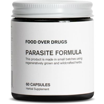 Food Over Drugs Parasite Formula - Full Spectrum Herbal Detox for Humans - 60 ct - Natural Detox &amp; Complete Body Cleanse