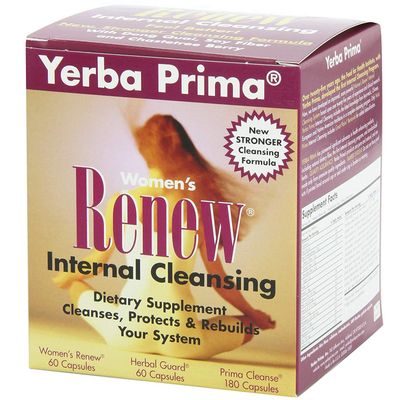 Yerba Prima Womens Renew Internal Cleansing System - 30 Day Cleanse and Detox Kit - Female Detoxifying Herbal Support Supplements