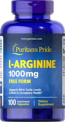 Puritan&#39;s Pride L-Arginine 1000 mg-100 Capsules