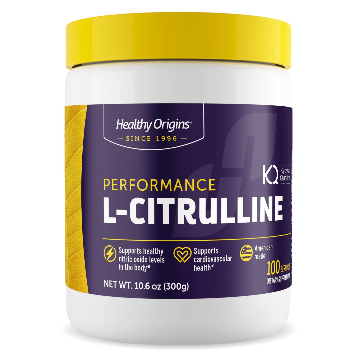 Healthy Origins - L-Citrulline (American-Made, Non-GMO, Gluten Free, Athletic Support), 10.6 Ounce