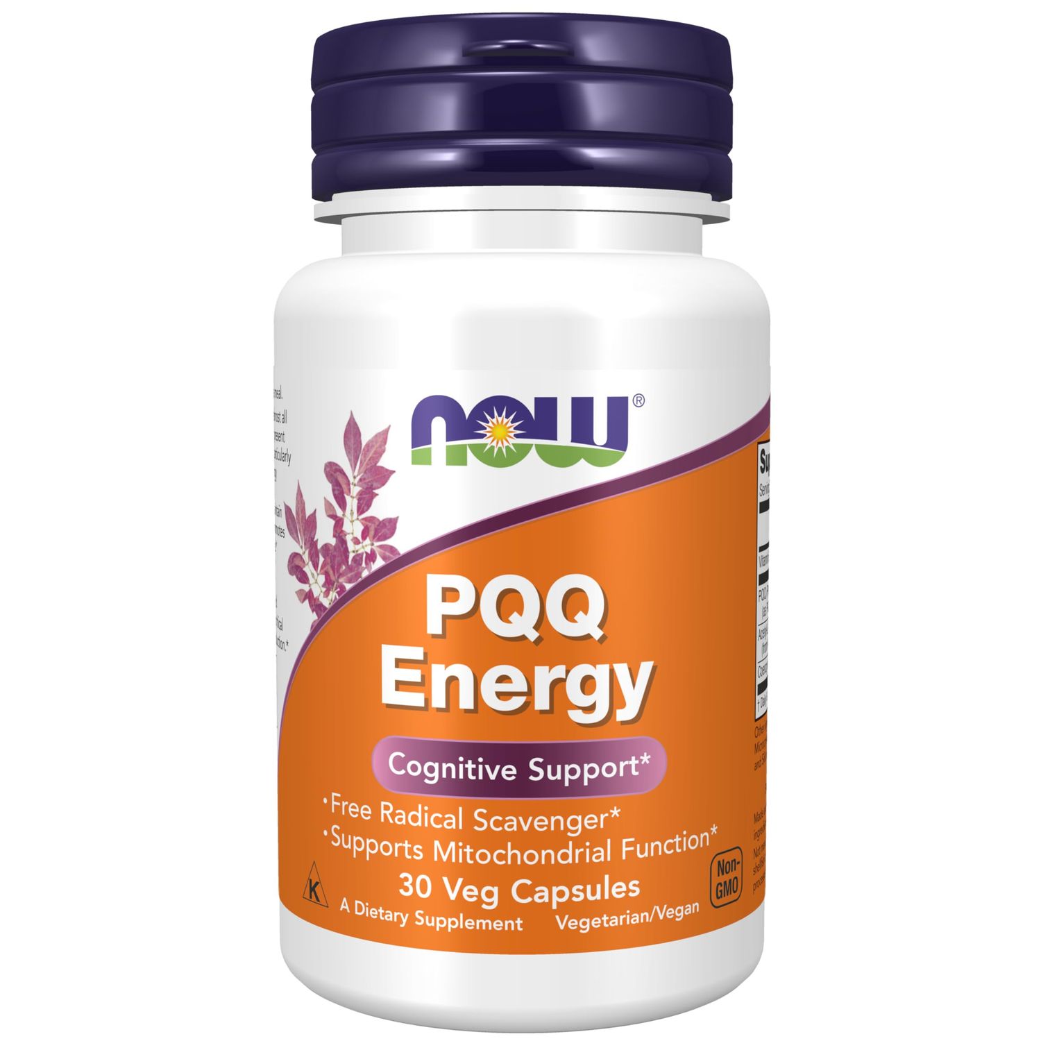 NOW Foods Supplements, PQQ Energy, Free Radical Scavenger*, Cognitive Support*, 30 Veg Capsules