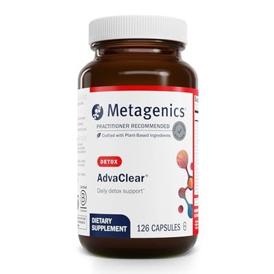 Metagenics AdvaClear - Daily Support for Detoxification* - Detox Supplements* - with Vitamin B12, Pantothenic Acid &amp; Zinc Citrate - 126 Capsules