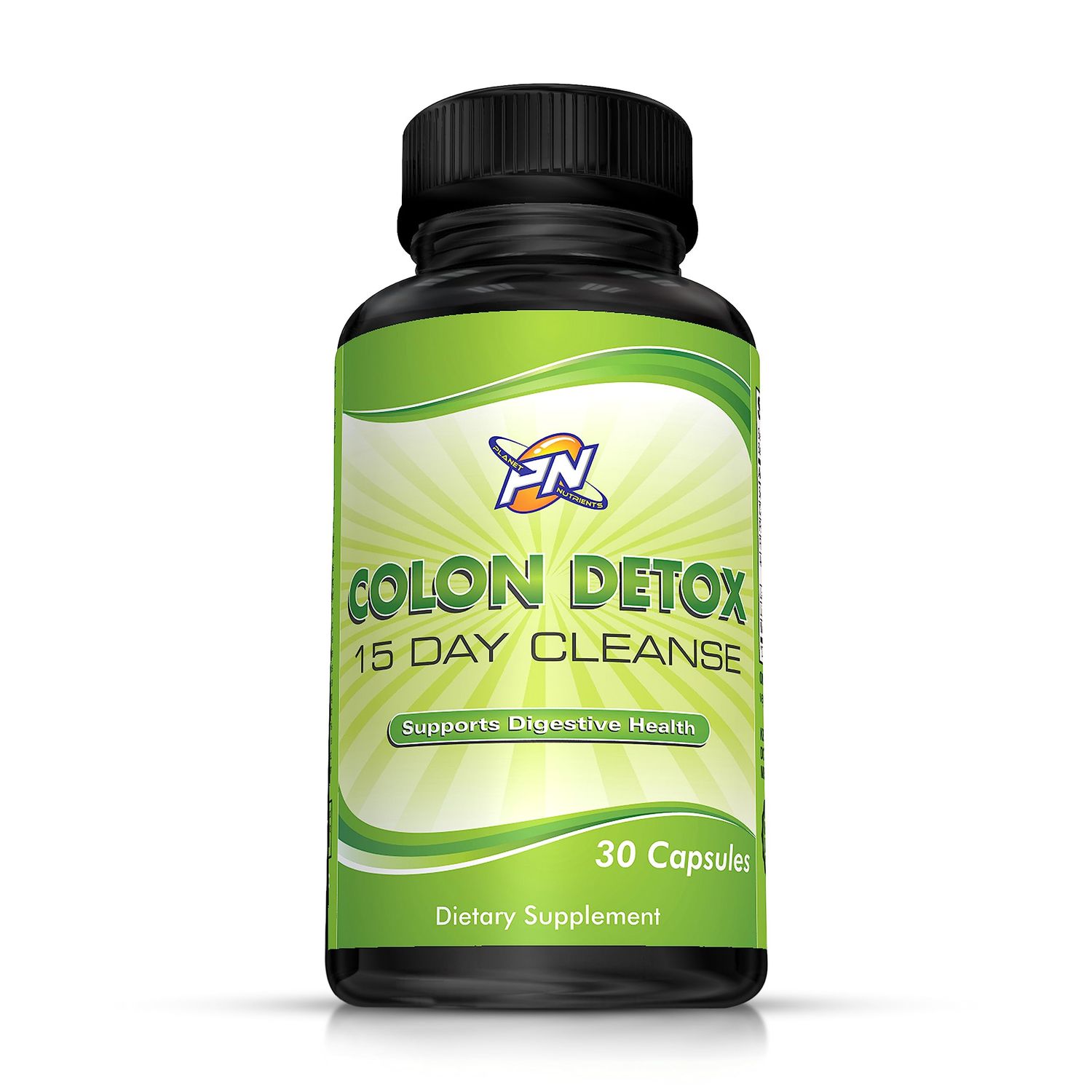 Planet Nutrients Colon Detox Capsules - 15 Day Cleanse for Digestive Health - Non-GMO Formula - 30 Capsules