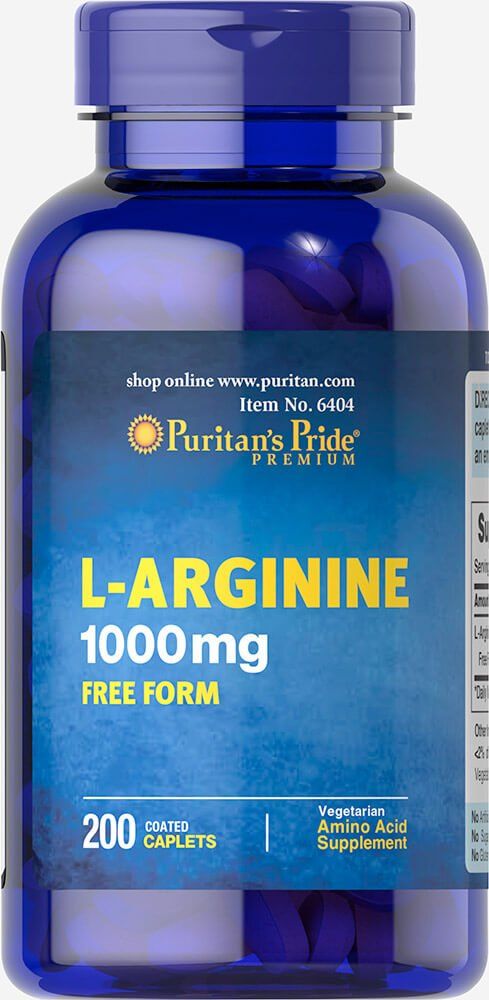 Puritan&#39;s Pride L-Arginine 1000 mg-200 Caplets