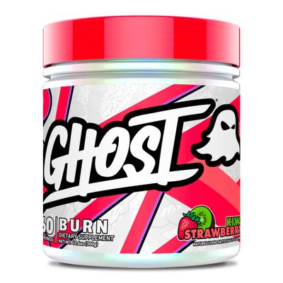 GHOST Burn Weight Management Powder, Kiwi Strawberry (60 Servings) - Metabolism &amp; Energy Support Supplement for Men &amp; Women - Natural Caffeine, L-Carnitine &amp; L-Tyrosine - Soy &amp; Sugar-Free, Vegan