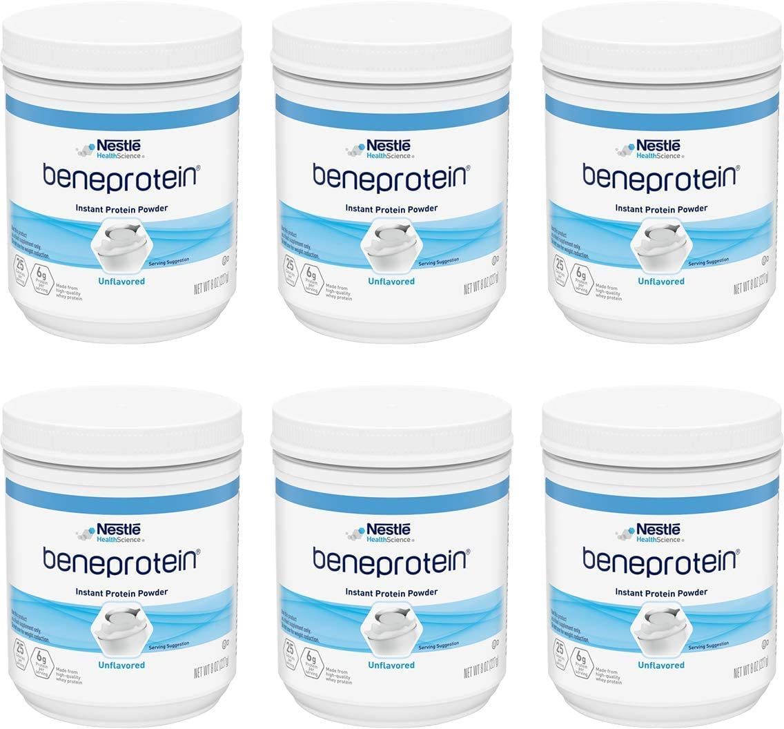 Nestle Beneprotein Instant Protein Unflavored Powder, 8 oz Canister - 1/Case of 6