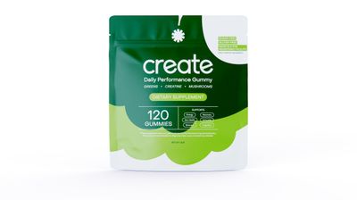Create Daily Performance Gummy - Creatine Monohydrate Gummies for Men &amp; Women - Boost Energy, Immunity, and Strength, Anti-Melting Formula, Vegan, Gluten-Free, Non-GMO, 1 g Creatine per Gummy (120 ct)