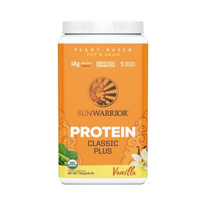 Sunwarrior Vegan Organic Protein Powder Plant-Based | 5 Superfood Quinoa Chia Seed Soy Free Dairy Free Gluten Free Synthetic Free Non-GMO | Vanilla 30 Servings | Classic Plus