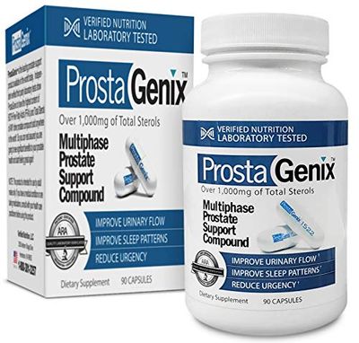 ProstaGenix Multiphase Prostate Supplement-Featured on Larry King Investigative TV Show - Over 1 Million Sold -End Nighttime Bathroom Trips, Urgency, &amp; More. 90 Capsules