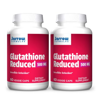 Jarrow Formulas - Glutathione Reduced 500 mg 60 caps (Pack of 2)