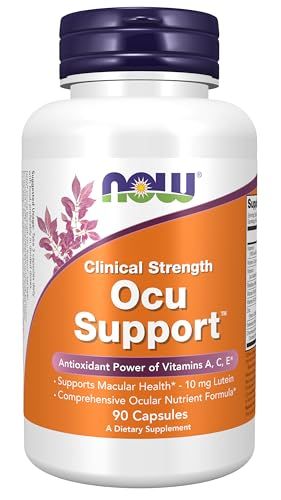 NOW Foods Supplements, Ocu Supportwith FloraGLO Lutein, plus Vitamins A, C and E, 90 Veg Capsules
