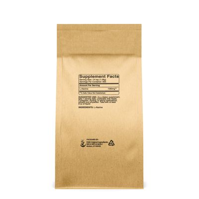 PURE ORIGINAL INGREDIENTS L-Alanine Powder (2 lb) Lab Verified, Always Pure, No Fillers Or Additives