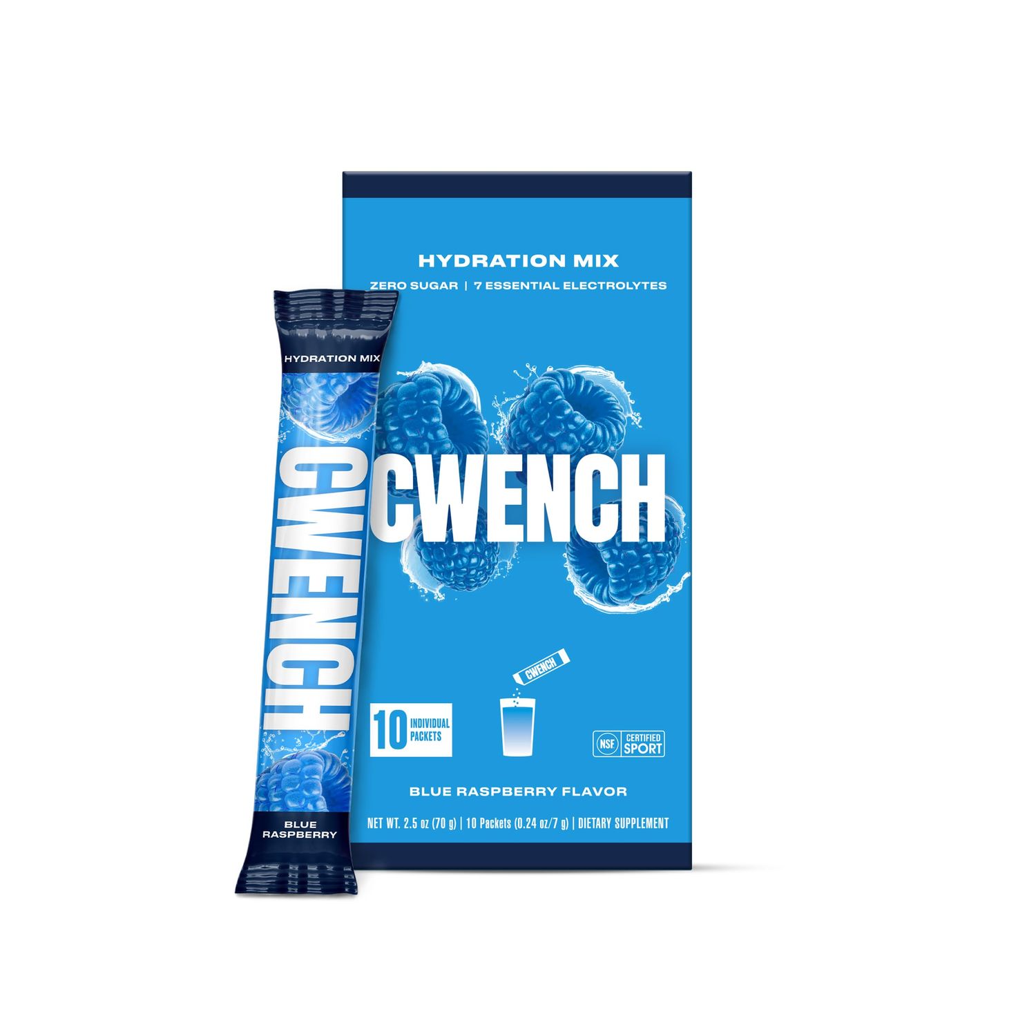 Cwench Electrolyte Mix - Blue Raspberry 10 Count