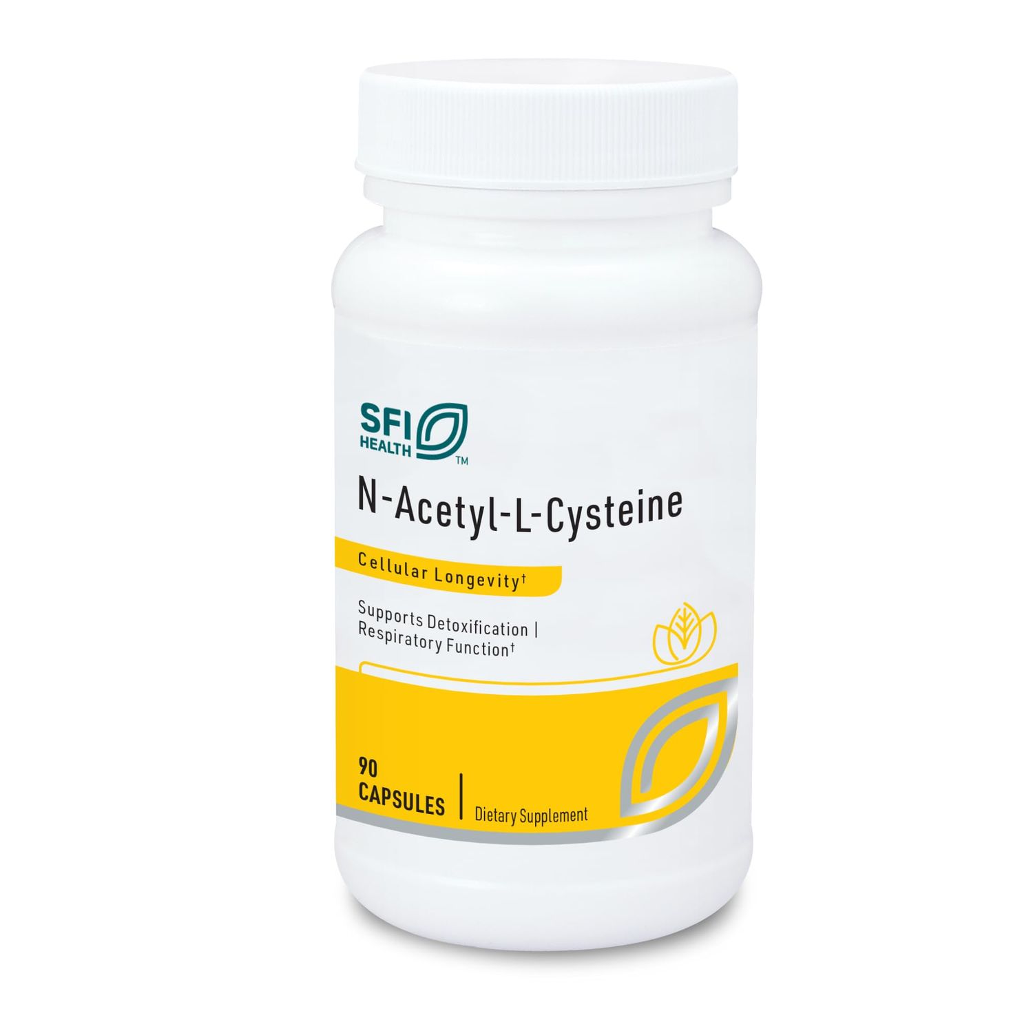Klaire Labs N-Acetyl-L-Cysteine 500mg - Amino Acid Glutathione Precursor NAC - Dietary Supplement to Support Cellular Antioxidant Protection - Hypoallergenic, Soy-Free, Corn-Free (90 Capsules)