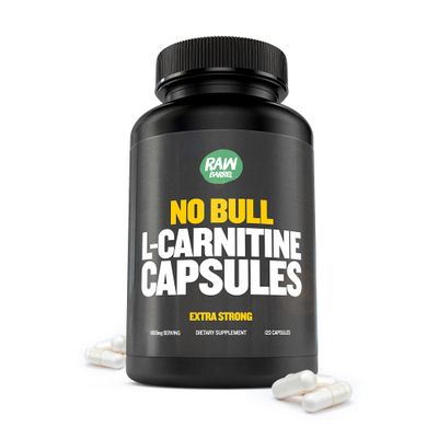 Raw Barrel - No Bull L-Carnitine Supplement, Pure Keto-Friendly L-Carnitine L-Tartrate Capsules for Improved Cognitive Function &amp; Focus for Women and Men, L Carnitine Capsules, 500mg