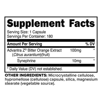 PrimaForce Syneburn Supplement, 180 Capsules - Synephrine from ADVANTRA Z