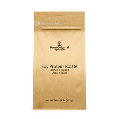 PURE ORIGINAL INGREDIENTS Soy Protein Isolate, Always Pure, No Fillers or Additives (1 Pound)