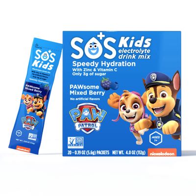 SOS Hydration Kids Paw Patrol Electrolyte Drink Mix (Mixed Berries)