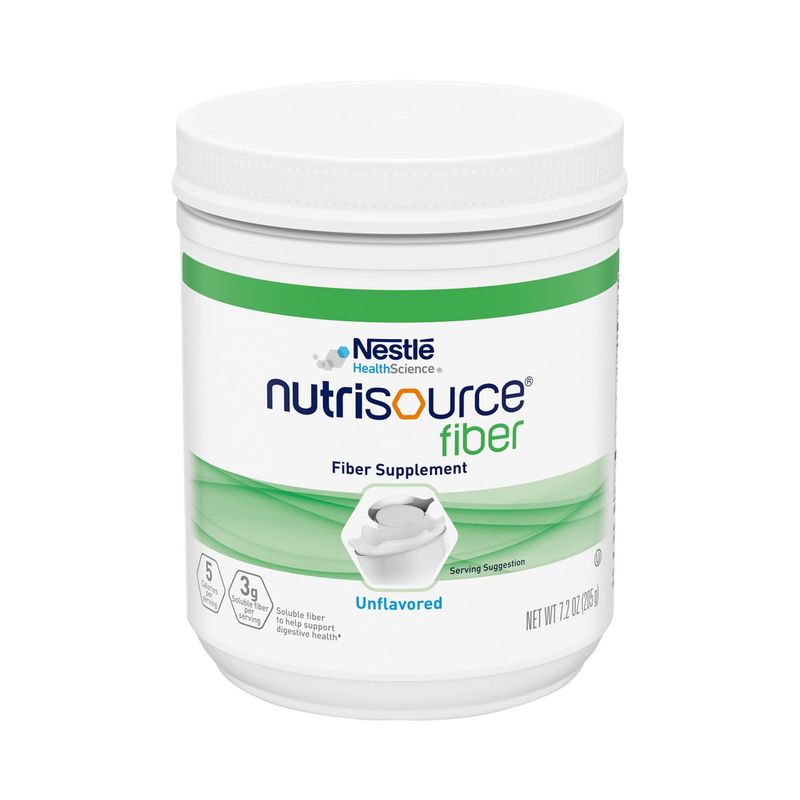 NutriSOURCE Fiber Supplement Powder-Flavor Unflavored Calories 15 / 1 tbsp (4 g) Style Powder Packaging 7.2 oz (205 g) Can - Each 1