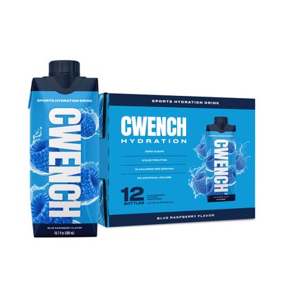 CWENCH HYDRATION Ready to Drink Blue Raspberry 12x16.9oz