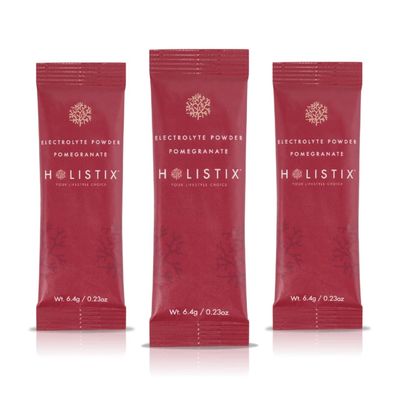 Holistix Electrolyte Powder: Zero Sugar Hydration | Enhanced with Icelandic Marine Algae | Natural Flavors | Keto &amp; Paleo Friendly | 12 Stick Packs (Pomegranate)