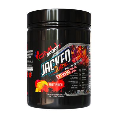 GMU SPORT Jacked Juice Pre-Workout Powder - High Energy, Explosive Pump &amp; Focus Pre Workout Powder for Men &amp; Women 8g Citrulline Malate, Creatine, Beta Alanine, B-Vitamin Boost - 40 Servings