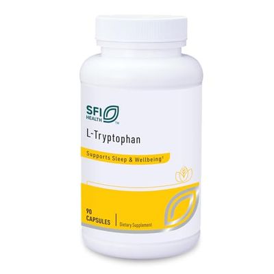 Klaire Labs L-Tryptophan - Amino Acid Precursor to Serotonin &amp; Melatonin, Mood &amp; Sleep Support (90 Capsules)
