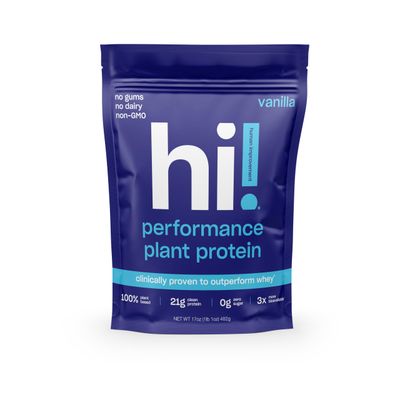 Human Improvement - Performance Plant Protein Powder, Highly Bioavailable, Low Calorie, 0g Sugar, Gut Friendly, Vegan, Gluten Free, Lactose Free, Dairy Free, Vanilla - 1.1lb