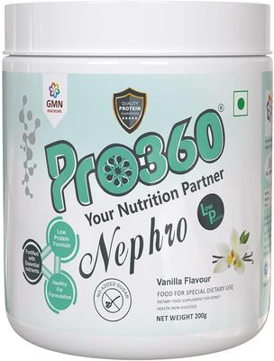 Neph.ro LP - Non-Dialysis Care Nutritional Protein Drink (Vanilla Flavour) No Added Sugar, Special Dietary Supplement for Kidney/Renal Health, 200Gm