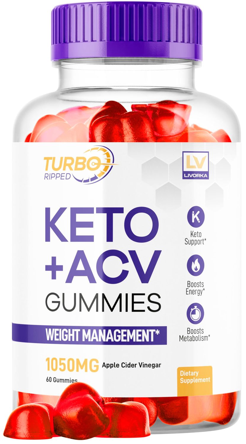 Turbo Ripped Keto ACV Gummies, Turbo Ripped Gummies Advanced Formula, 1 Month