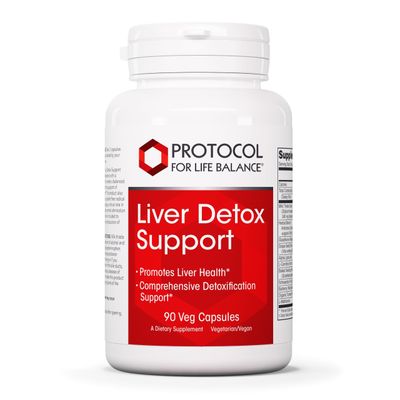 Protocol Liver Detox Support* - Liver Cleanse Detox* - Glutathione Supplement - Milk Thistle &amp; Methionine - Dairy Free &amp; Vegan - 90 Veg Capsules