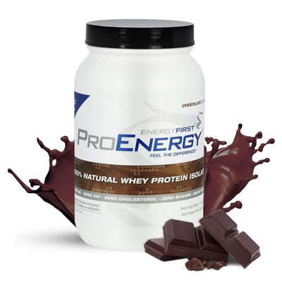 EnergyFirst Grass-Fed Chocolate Whey Protein Isolate (2lb) | High-Protein Shake, Gluten-Free, Non-GMO | Ideal for Meal Replacement &amp; Workout Recovery | 35 Servings