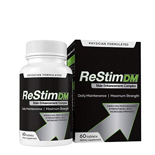 Restim DM Male Enhancement Complex, 60 Tablets, Improve Firmness, Performance, and Blood Flow