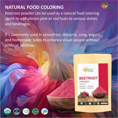 Herbs Botanica Beetroot Powder Organic for Baking and Smoothies | Nitric Oxide Suppement | Organic Beet Root Powder Boost Stamina and Increases Energy Gluten and GMO Free 5.3 oz / 150 GMS