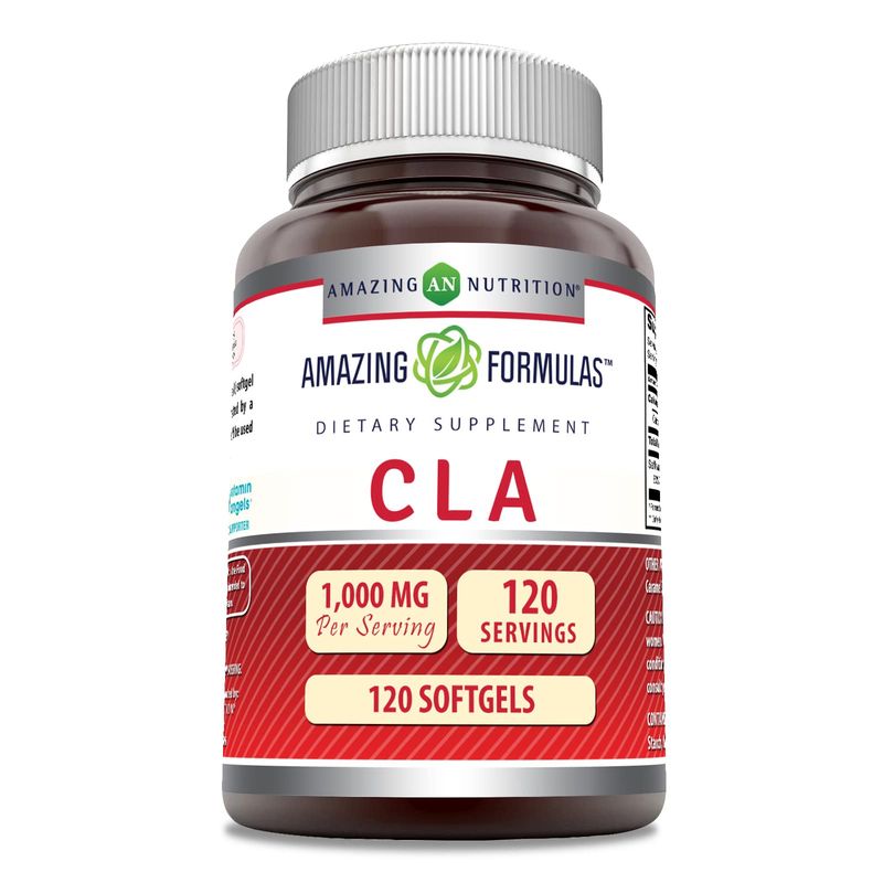 Amazing Formulas CLA 1000mg 120 Softgels Supplements | Conjugated Linoleic Acid | Non-GMO | Gluten Free
