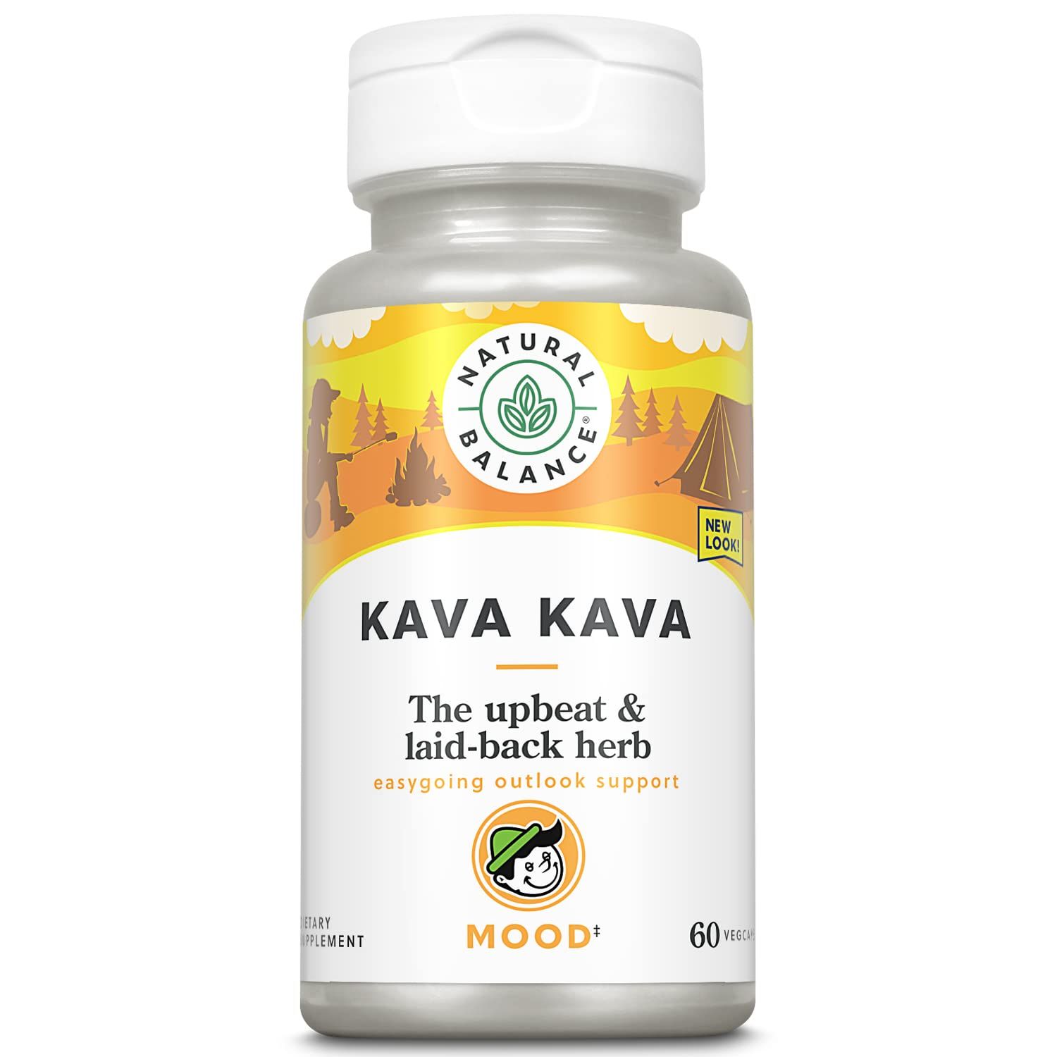 Natural Balance Kava Kava Root | Natural Supplement Helps Support Relaxation &amp; Stress Reduction | 60 Veggie Capsules