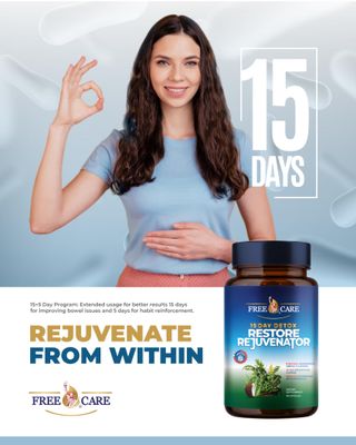 FreeCare Colon Cleanse 15+5Day Upgrade,Advanced Gut Cleanse Detox for Women &amp; Men Fast Natural Laxative for Constipation Relief with Cascara Sagrada, Psyllium Husk, Senna Leaf &amp; Probiotics, Non-GMO