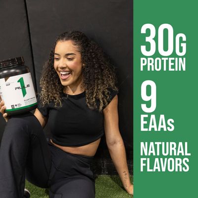 Rule One Proteins, R1 Plant Protein - Vanilla Crme, 20g Plant-Based Protein from 4 Protein Sources, 9 EAAs, Vegan and Paleo Friendly, Gluten Free, 1.5 Pounds, 20 Servings