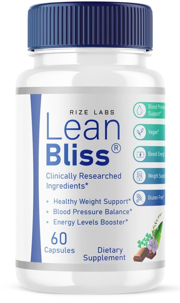 Lean Bliss Weight Loss Pills, Lean Bliss Fat Burning Formula, LeanBliss Advanced Metabolism Capsules for Natural Weight Management &amp; Blood Support, LeanBliss Dietary Supplement Reviews (60 Capsules)